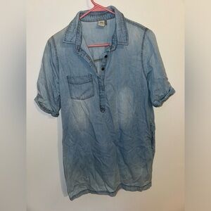 Denim shirt dress